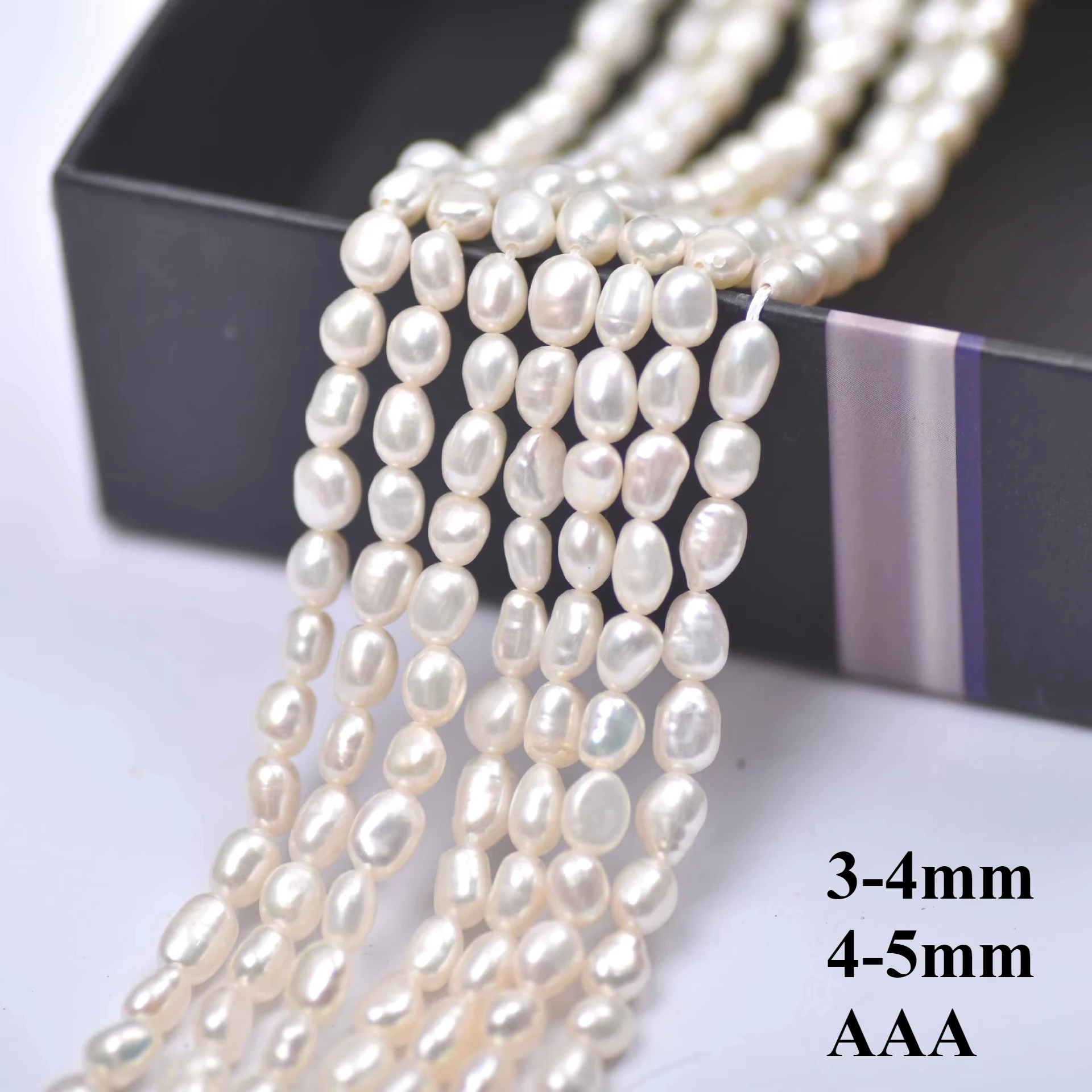 4-5mm 3A Polished Natural Freshwater White Irregular Rice Pearl Velvety Bead Gift Jewelry Make DIY Necklace Bracelet Accessories
4-5mm 3A Polished Natural Freshwater White Irregular Rice Pearl Velvety Bead Gift Jewelry Make DIY Necklace Bracelet Accessories