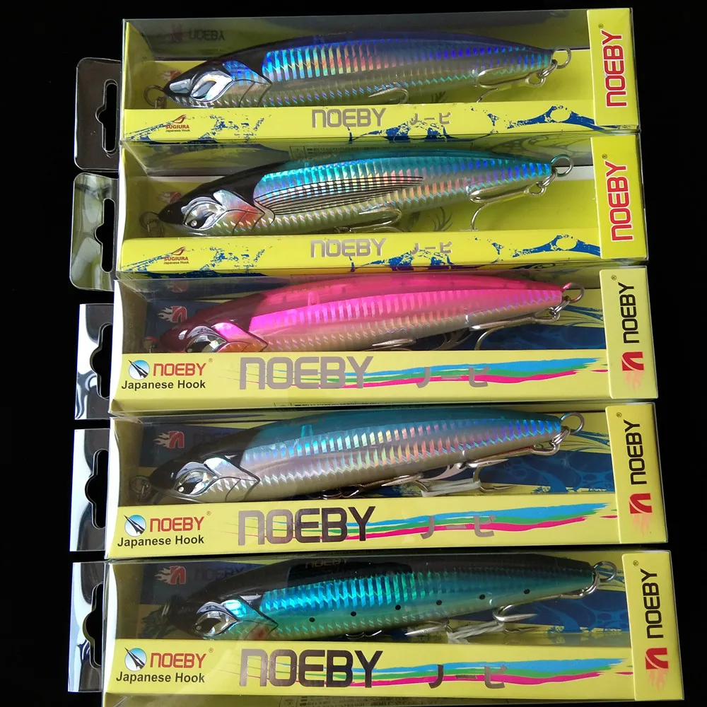 Noeby 1pc 16cm 58g Floating Pencil Lure Surface Action Hard Bait to Catch Seabass Mackerel Inshore Saltwater Fish
Noeby 1pc 16cm 58g Floating Pencil Lure Surface Action Hard Bait to Catch Seabass Mackerel Inshore Saltwater Fish