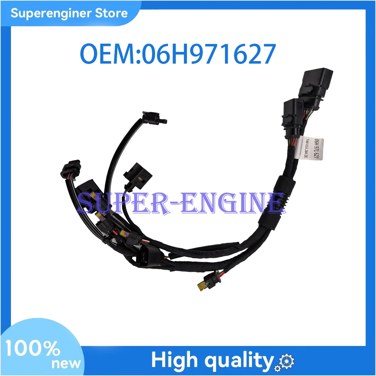06H971627 Fuel Injector Wire Harness For Audi A4 A5 Q5 A6 Amarok 1.8T 2.0T
06H971627 Fuel Injector Wire Harness For Audi A4 A5 Q5 A6 Amarok 1.8T 2.0T