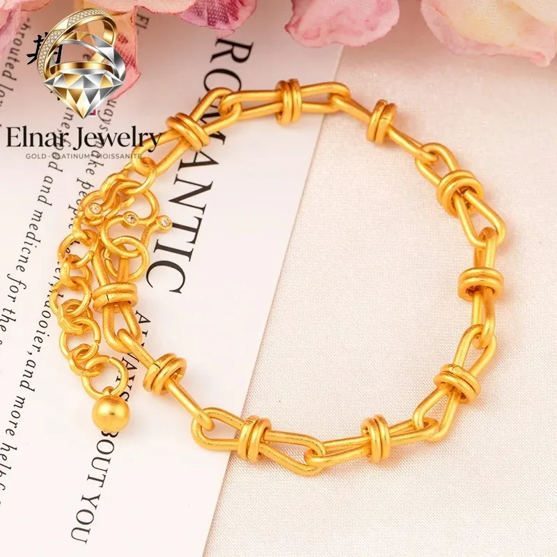 Elnar Jewelry Luxury 24K 9999 Pure Gold real gold Women's Bracelet Light Luxury Ring-link Bracelet
Elnar Jewelry Luxury 24K 9999 Pure Gold real gold Women's Bracelet Light Luxury Ring-link Bracelet