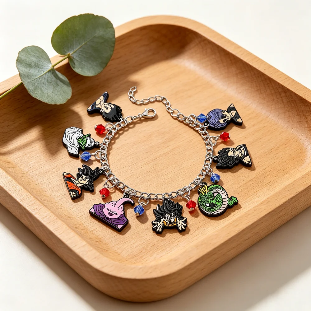 Anime Cartoon Character Series Metal Enamel Pendant Bracelet, Cool and Personalized Cosplay Gift for Fans
Anime Cartoon Character Series Metal Enamel Pendant Bracelet, Cool and Personalized Cosplay Gift for Fans