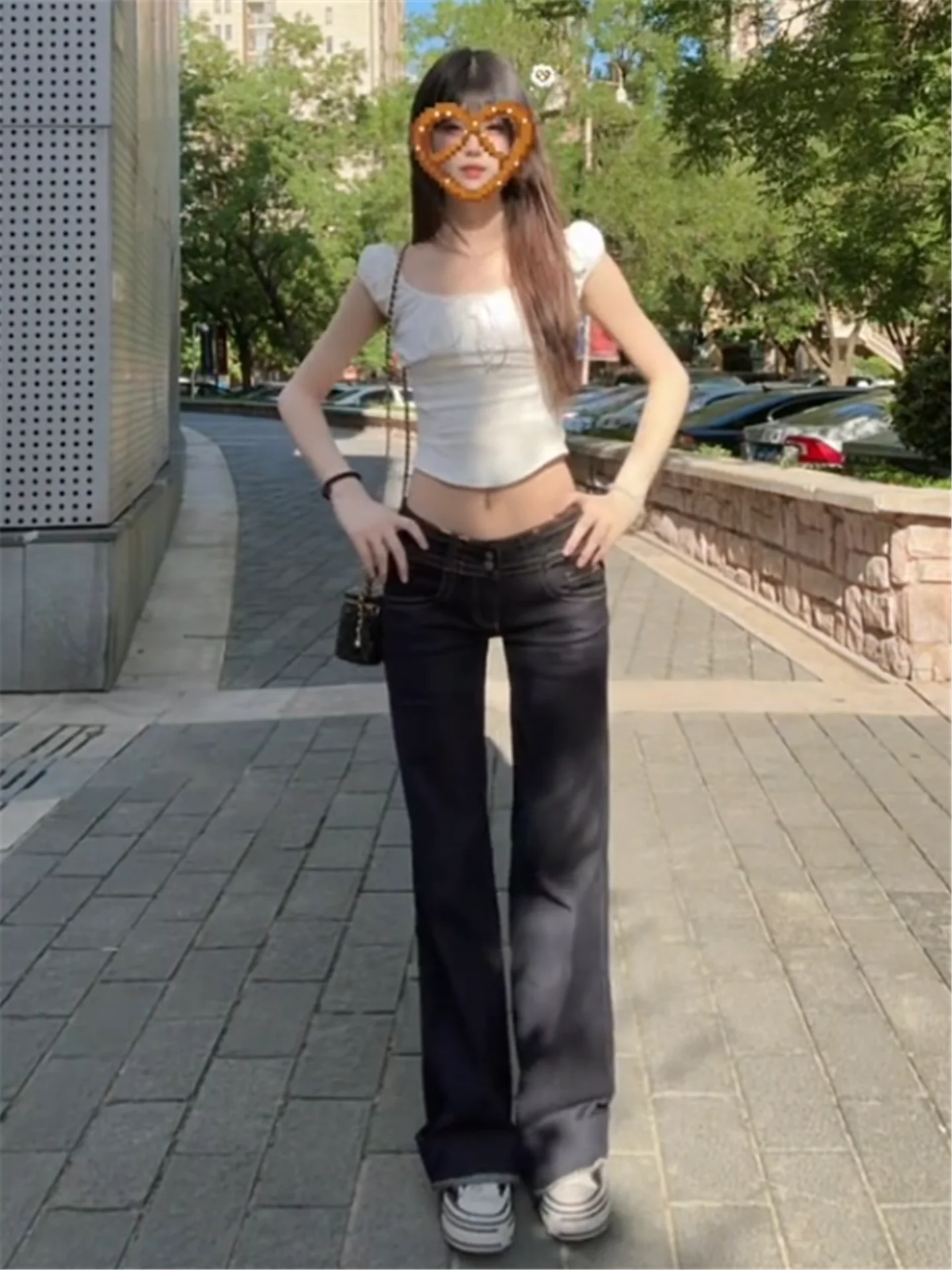 American Style Low Waist Bell Bottom Jeans Women Summer Loose Slimming Extended Design Sensation Floor Length Pants
American Style Low Waist Bell Bottom Jeans Women Summer Loose Slimming Extended Design Sensation Floor Length Pants