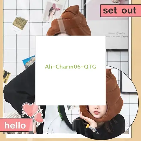 Gorro de felpa con forma de mierda, juguete de peluche divertido, caca falsa, gorro completo, regalo de mordaza, accesorios para fotografía de fiesta de Cosplay, creativo y bonito