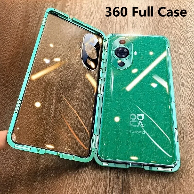 360 Full Case For Huawei Nova 11 10 SE 9 12 Pro Double Sided Magnetic Adsorption Metal Capa Tempering Glass Clear Phone Cover
360 Full Case For Huawei Nova 11 10 SE 9 12 Pro Double Sided Magnetic Adsorption Metal Capa Tempering Glass Clear Phone Cover