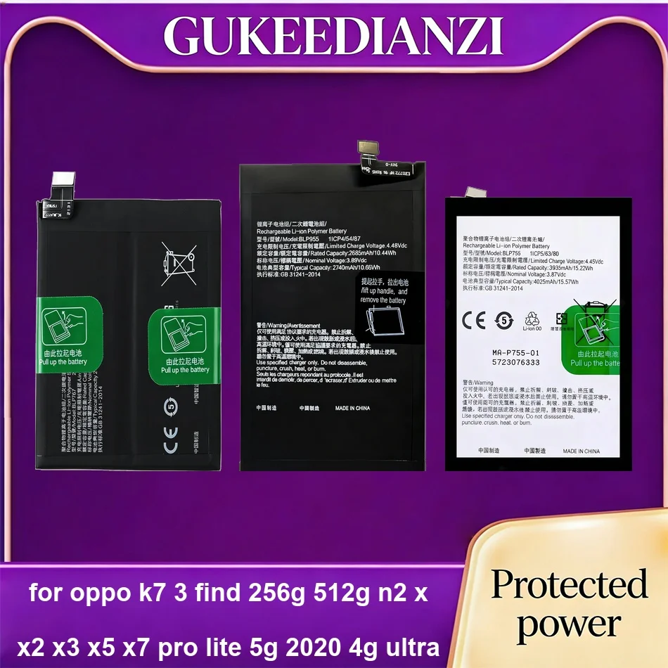 BLP767 BLP769 BLP811 Mobile Phone Battery For Oppo K7 3 Find 256G 512G N2 x X2 X3 X5 X7 Pro Lite 5G 2020 4G Ultra 0-4500mAh
BLP767 BLP769 BLP811 Mobile Phone Battery For Oppo K7 3 Find 256G 512G N2 x X2 X3 X5 X7 Pro Lite 5G 2020 4G Ultra 0-4500mAh