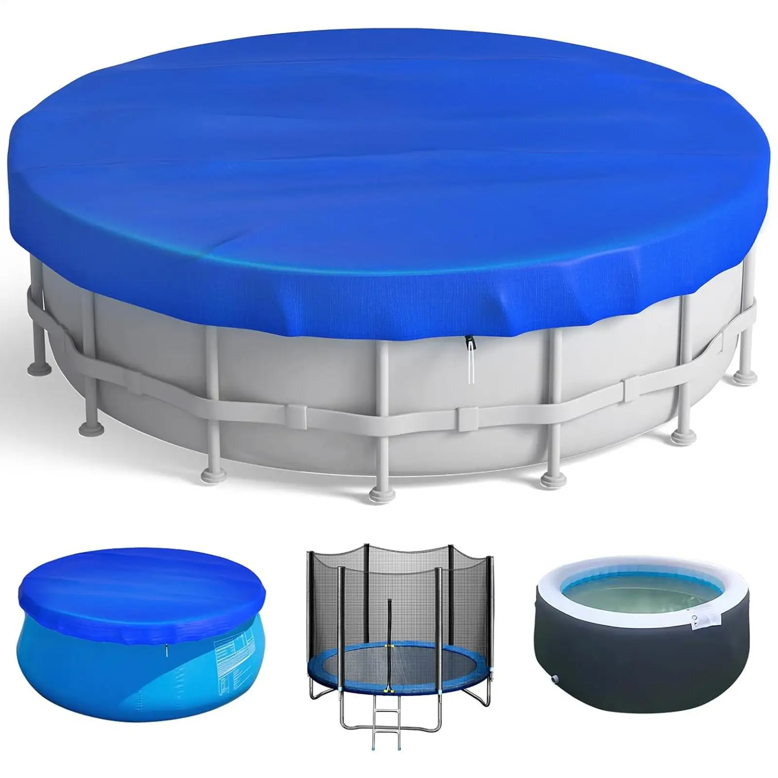 Round Pool Cover Dustproof Tear-Resistant Drawstring Round Pool Cover Protector for Yard Patio Lawn Grassland Porch Courtyard
Round Pool Cover Dustproof Tear-Resistant Drawstring Round Pool Cover Protector for Yard Patio Lawn Grassland Porch Courtyard