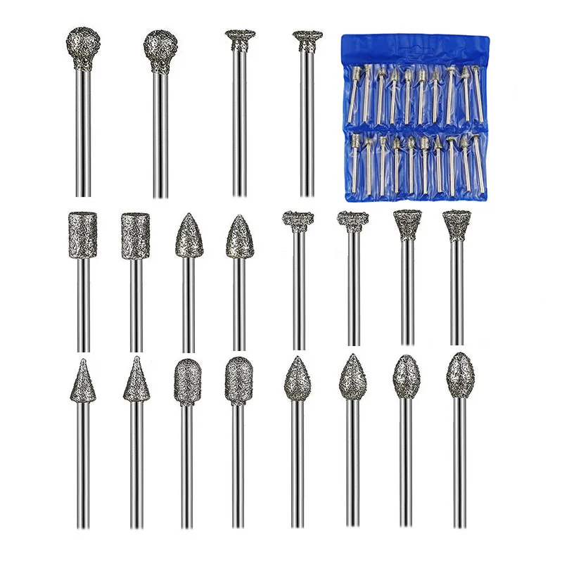Diamond Grinding Head 3mm Shank Sand Needle for Polishing Electric Grinder Cylinder Bullet Ball Shape
Diamond Grinding Head 3mm Shank Sand Needle for Polishing Electric Grinder Cylinder Bullet Ball Shape