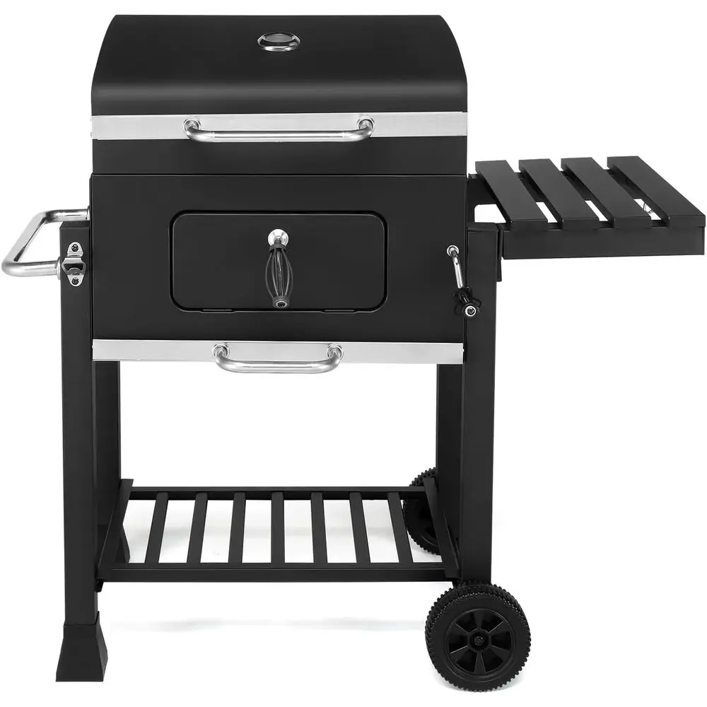 Portable Adjustable Charcoal Grill with Side Table and Wheels for Outdoor, Camping, and Picnic Adventures
Portable Adjustable Charcoal Grill with Side Table and Wheels for Outdoor, Camping, and Picnic Adventures