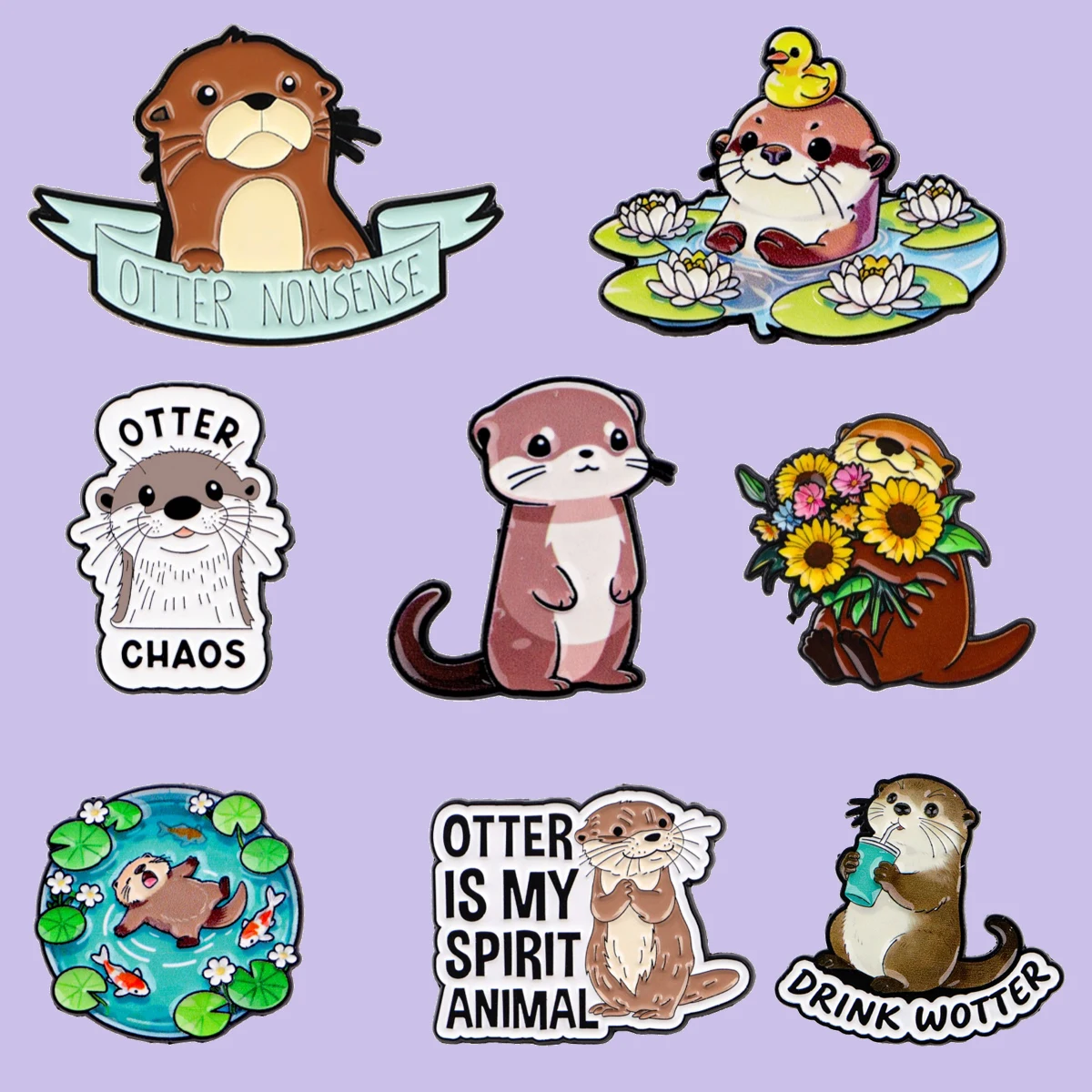 Cute Otter Pond Designs Enamel Pins Funny Animal Brooch Badge on Backpack Clothing Accessories Fashion Jewelry Party Gifts
Cute Otter Pond Designs Enamel Pins Funny Animal Brooch Badge on Backpack Clothing Accessories Fashion Jewelry Party Gifts
