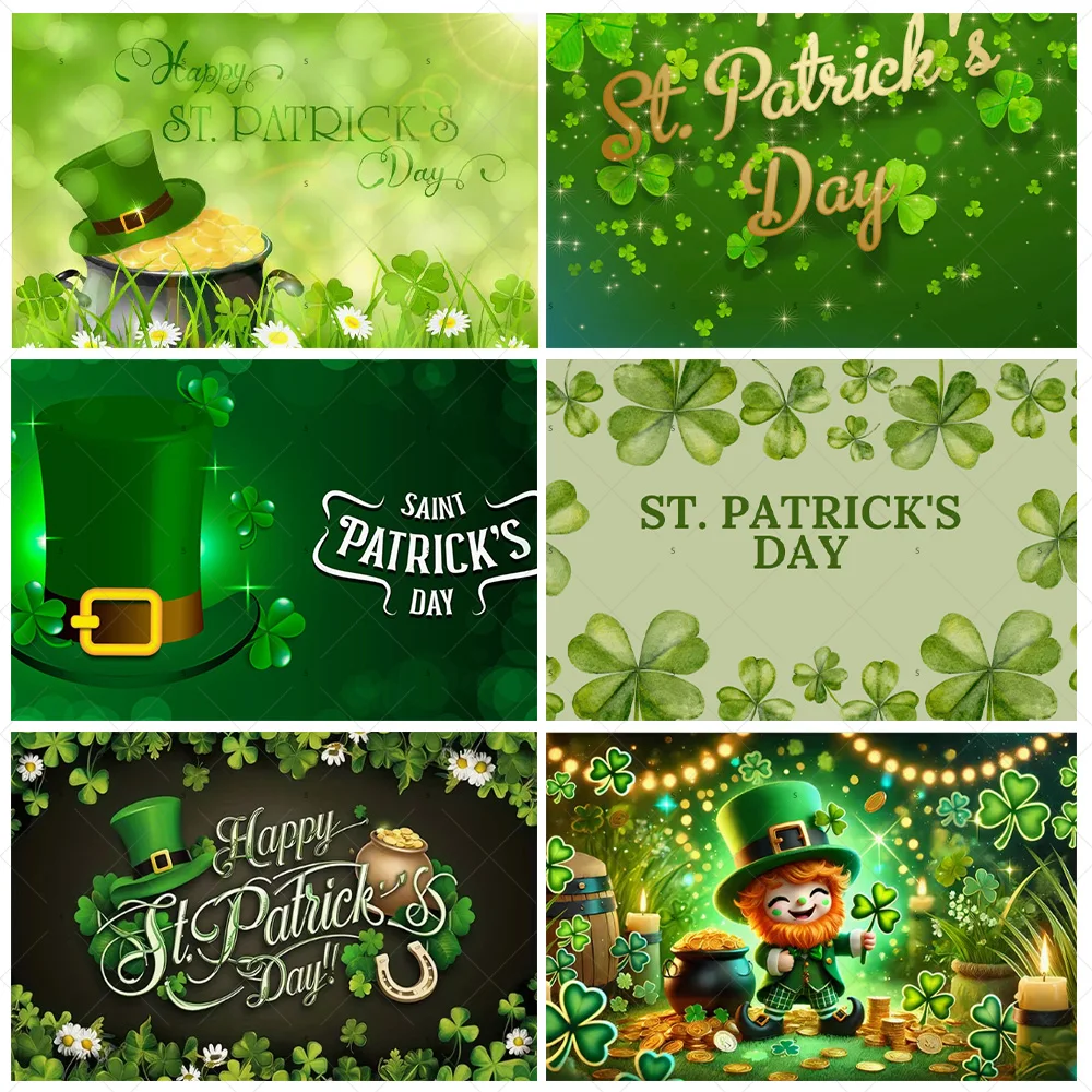Lucky Charm St. Patrick's Day Theme Party Decoration Backdrop Green Clover Garden Celebrations Background Photo Studios Supplies
Lucky Charm St. Patrick's Day Theme Party Decoration Backdrop Green Clover Garden Celebrations Background Photo Studios Supplies