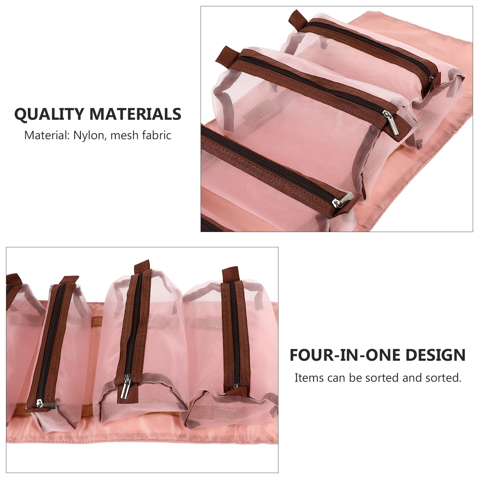1Pcs Foldable Makeup Bag 4-in-1 Portable Organizer Roll Up Storage Pouch for Travel Toiletry Medicine Candy Sundries
1Pcs Foldable Makeup Bag 4-in-1 Portable Organizer Roll Up Storage Pouch for Travel Toiletry Medicine Candy Sundries