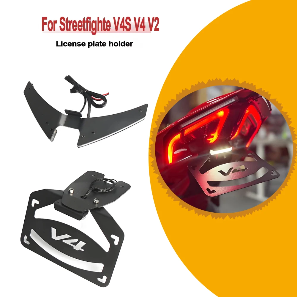 New License plate holder bracket Rear Short Tail Tidy Fender Eliminator For Ducati Panigale V4S V4 V2 Streetfighte V2 V4 2025
New License plate holder bracket Rear Short Tail Tidy Fender Eliminator For Ducati Panigale V4S V4 V2 Streetfighte V2 V4 2025