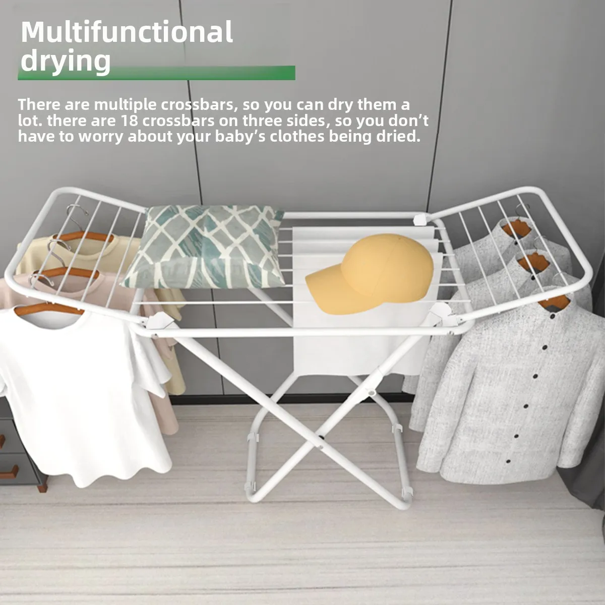 shaped floor drying rack, balcony folding drying rack, indoor and outdoor free installation drying quilt storage hanger
shaped floor drying rack, balcony folding drying rack, indoor and outdoor free installation drying quilt storage hanger