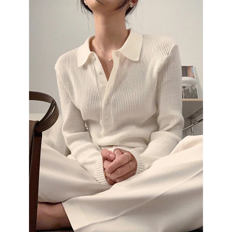 White Sweater Women Korean Fashion Long Sleeve Knitted Pullovers Fall Winter Basic Knitwear Ladies Elegant Slim Chic Jumpers New
White Sweater Women Korean Fashion Long Sleeve Knitted Pullovers Fall Winter Basic Knitwear Ladies Elegant Slim Chic Jumpers New