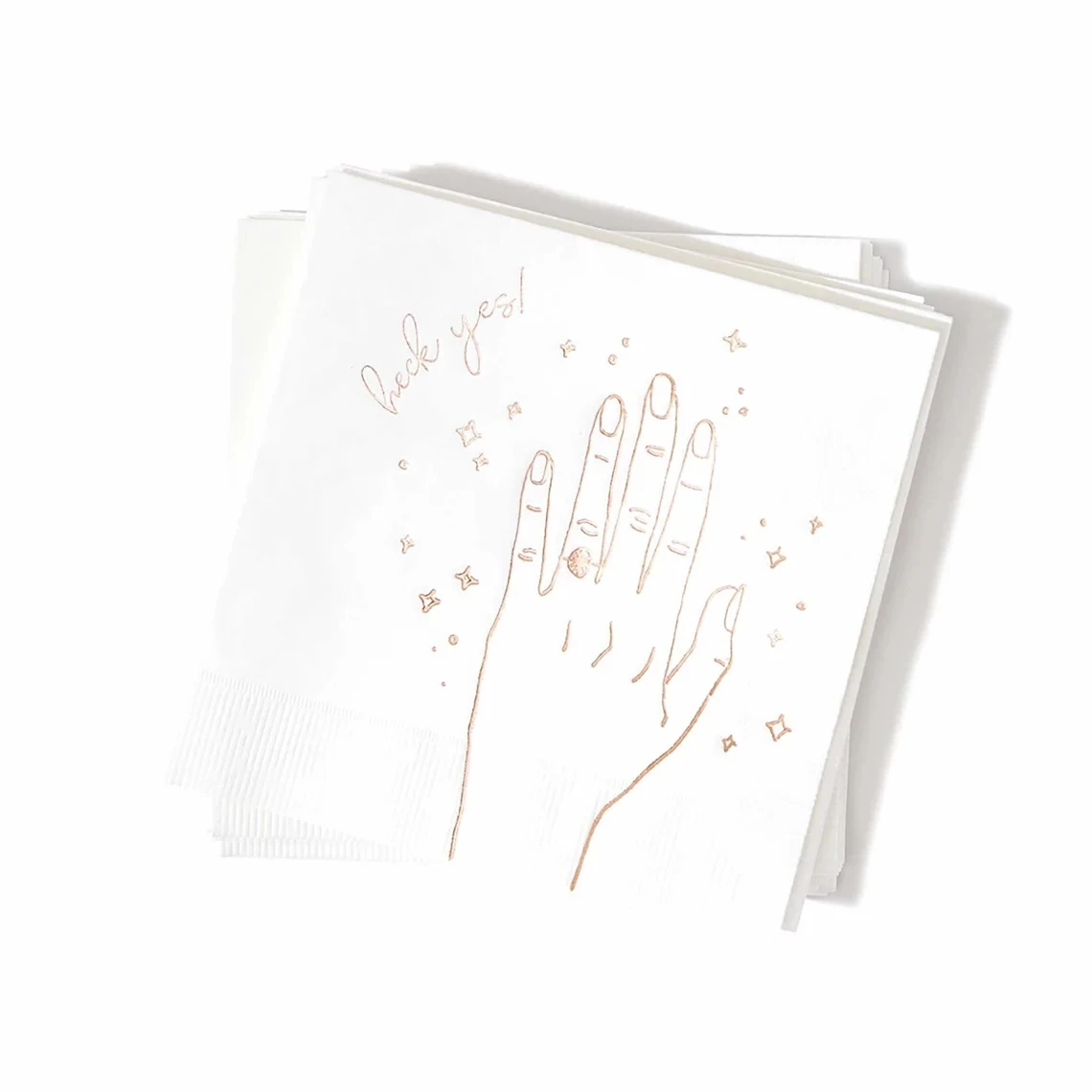 50pcs Engagement Party Napkins - Heck Yes! - Pack of 20 or 50 - Beverage Size napkins for Bridal Shower, Engagement Party, Diamo
50pcs Engagement Party Napkins - Heck Yes! - Pack of 20 or 50 - Beverage Size napkins for Bridal Shower, Engagement Party, Diamo