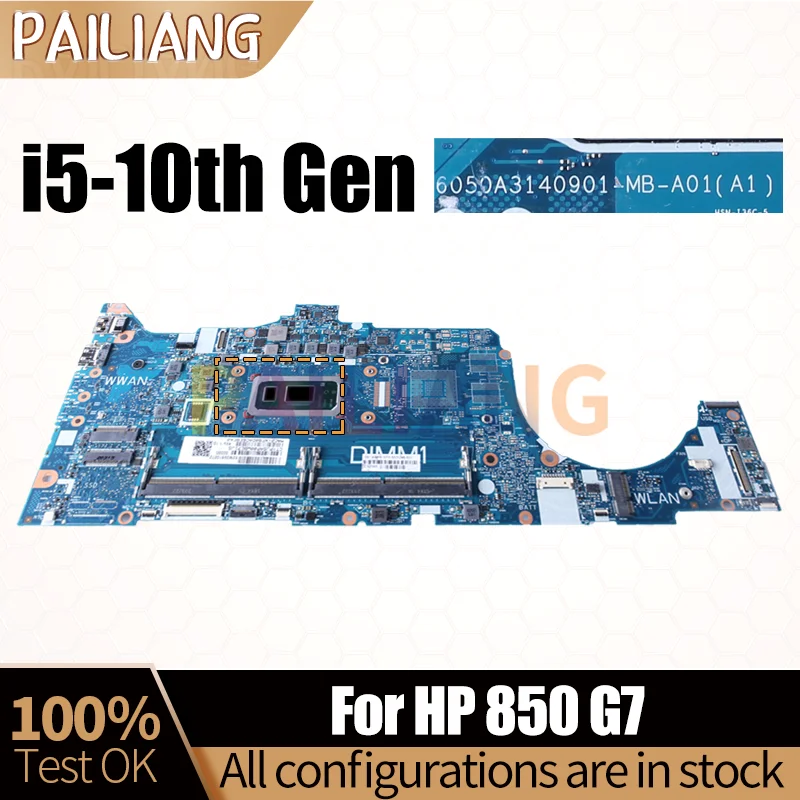 For HP 850 G7 Notebook Mainboard 6050A3140901 i5 i7 10th M05251-601 M05248-601 M05246-001 Laptop Motherboard Full Tested
For HP 850 G7 Notebook Mainboard 6050A3140901 i5 i7 10th M05251-601 M05248-601 M05246-001 Laptop Motherboard Full Tested