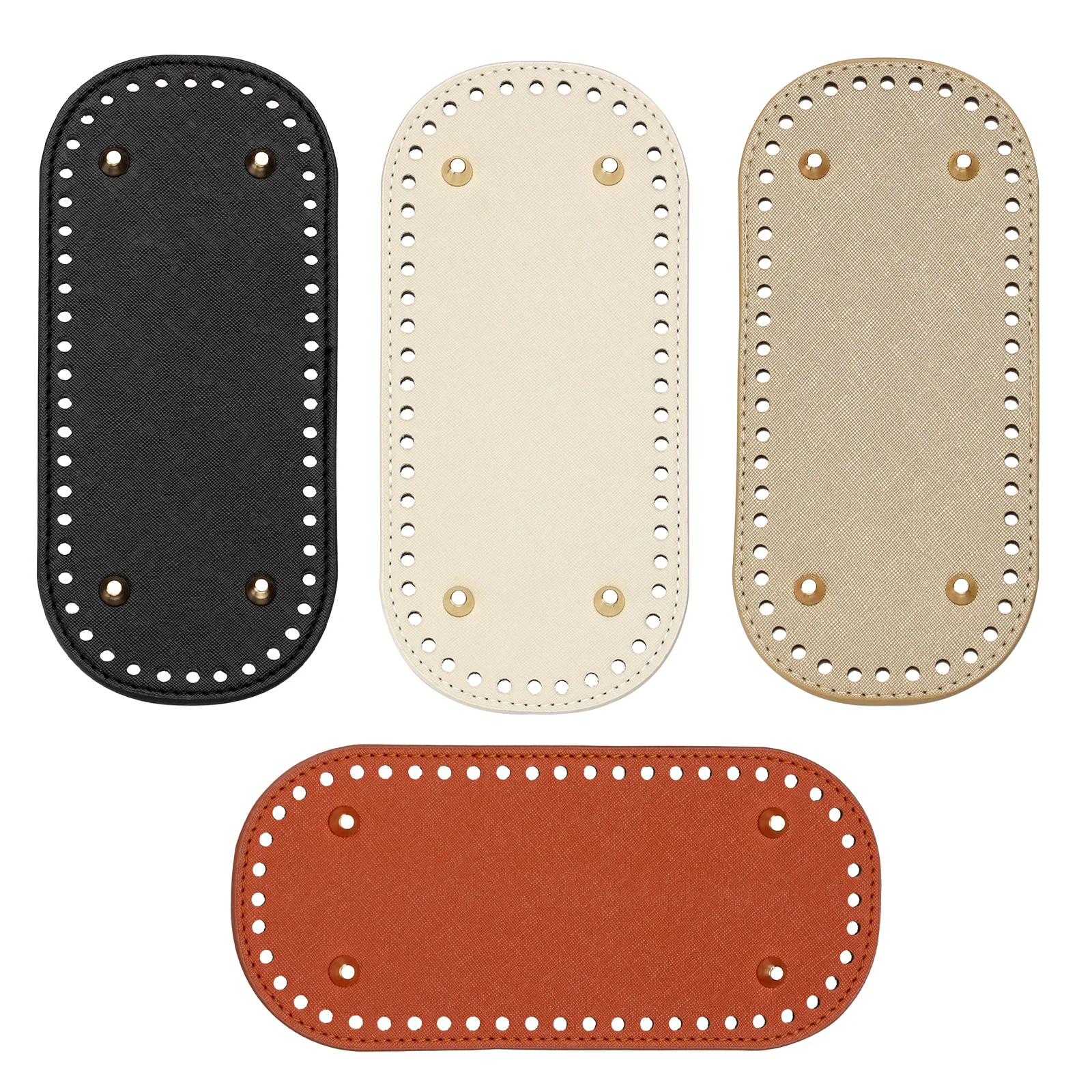 4Pcs Oval Bag Bottom Crochet Base PU 8.6x4 Inches 52 Holes DIY Purse Bottom for Crochet Handbag Craft Supplies
4Pcs Oval Bag Bottom Crochet Base PU 8.6x4 Inches 52 Holes DIY Purse Bottom for Crochet Handbag Craft Supplies