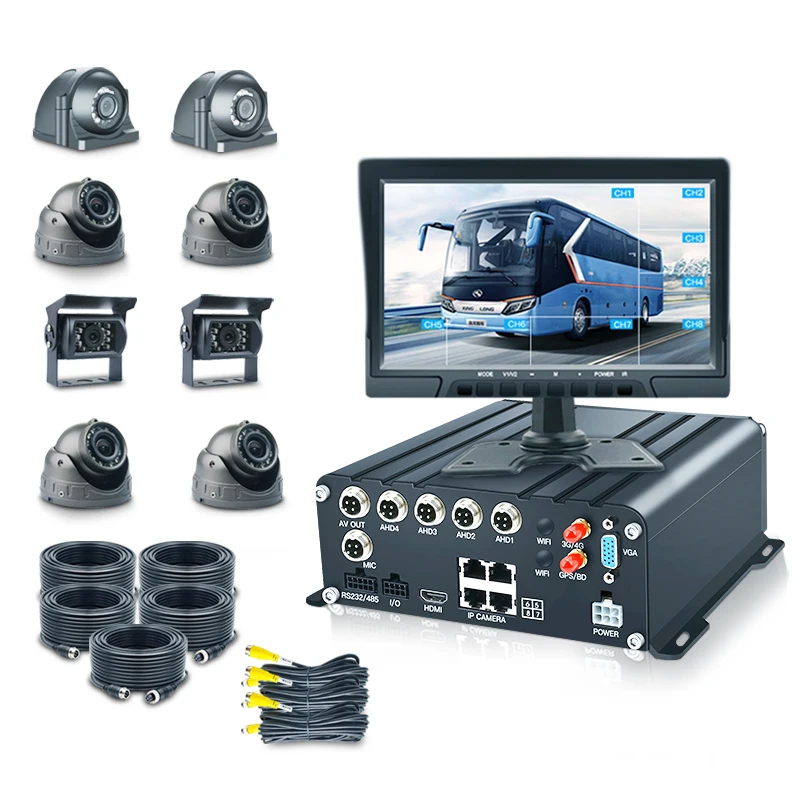 Truck Bus 8CH MDVR HDD Mobile DVR NVR 4G Video Recorder 10.1 Inch Car VGA Backup System
Truck Bus 8CH MDVR HDD Mobile DVR NVR 4G Video Recorder 10.1 Inch Car VGA Backup System