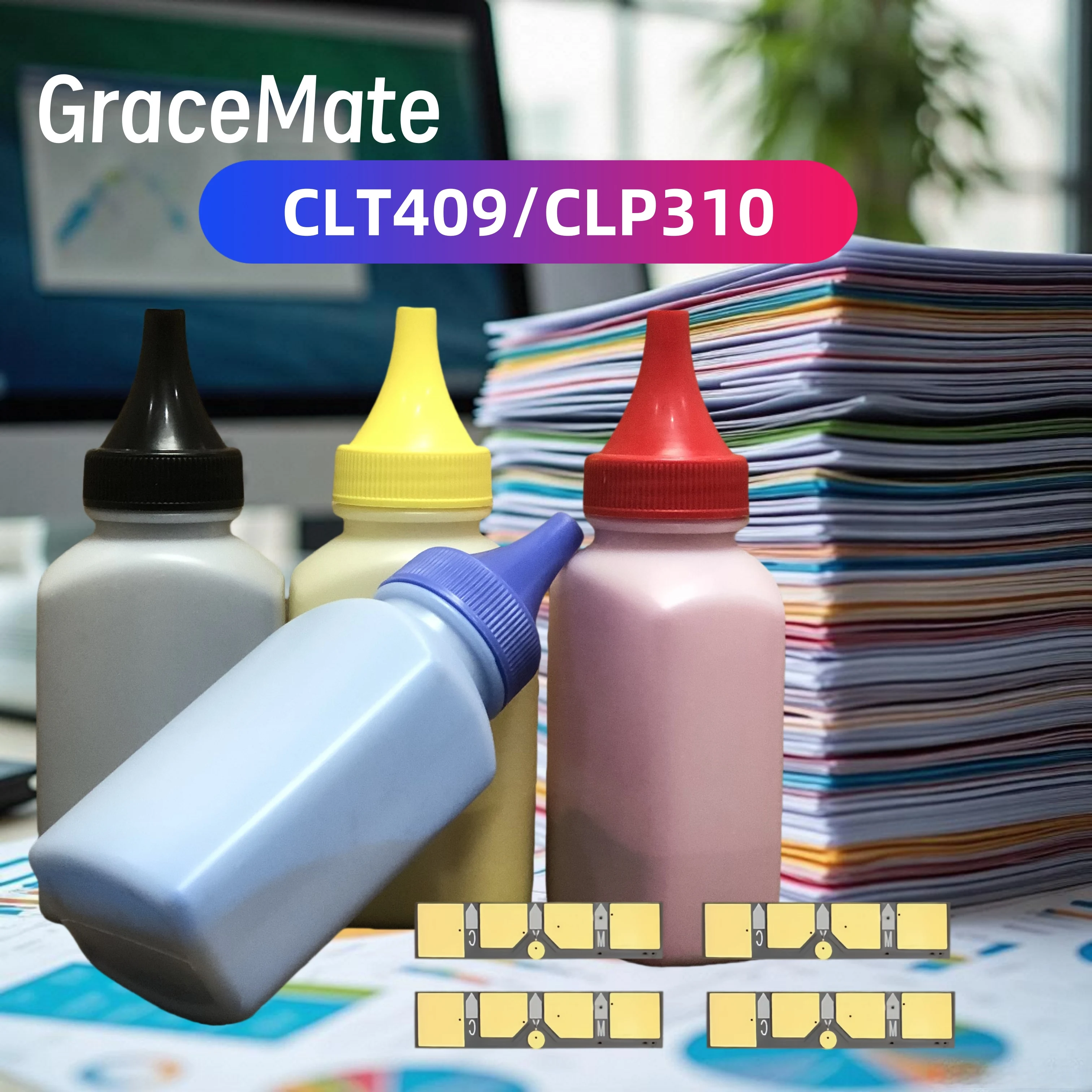 CLT-409 CLT 409 CLT-K409S CLT-C409S CLT-M409S Toner Powder Chip for Samsung CLP-310 CLP-315 CLX-3170 CLX-3175 Cartridge
CLT-409 CLT 409 CLT-K409S CLT-C409S CLT-M409S Toner Powder Chip for Samsung CLP-310 CLP-315 CLX-3170 CLX-3175 Cartridge