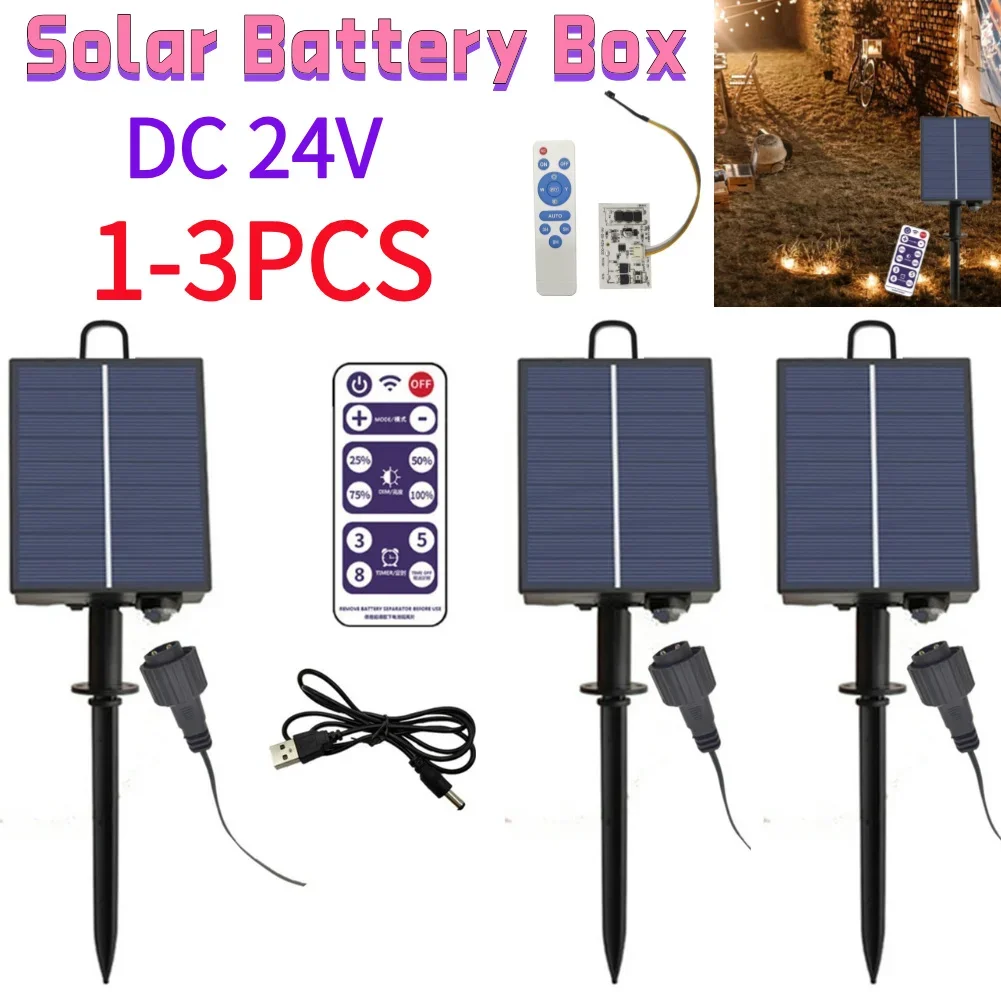 1-3Pcs Solar Battery Box For Outdoor Indoor LED String Lamp Solar Panel Controller with Remote Garden Path Camping Light Decor
1-3Pcs Solar Battery Box For Outdoor Indoor LED String Lamp Solar Panel Controller with Remote Garden Path Camping Light Decor