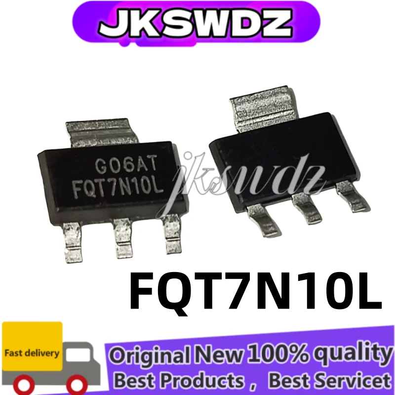 10PCS FQT7N10L FQT7N10 SOT-223 SMD 1.7A 100V N-channel MOS FET New Original Chipset
10PCS FQT7N10L FQT7N10 SOT-223 SMD 1.7A 100V N-channel MOS FET New Original Chipset