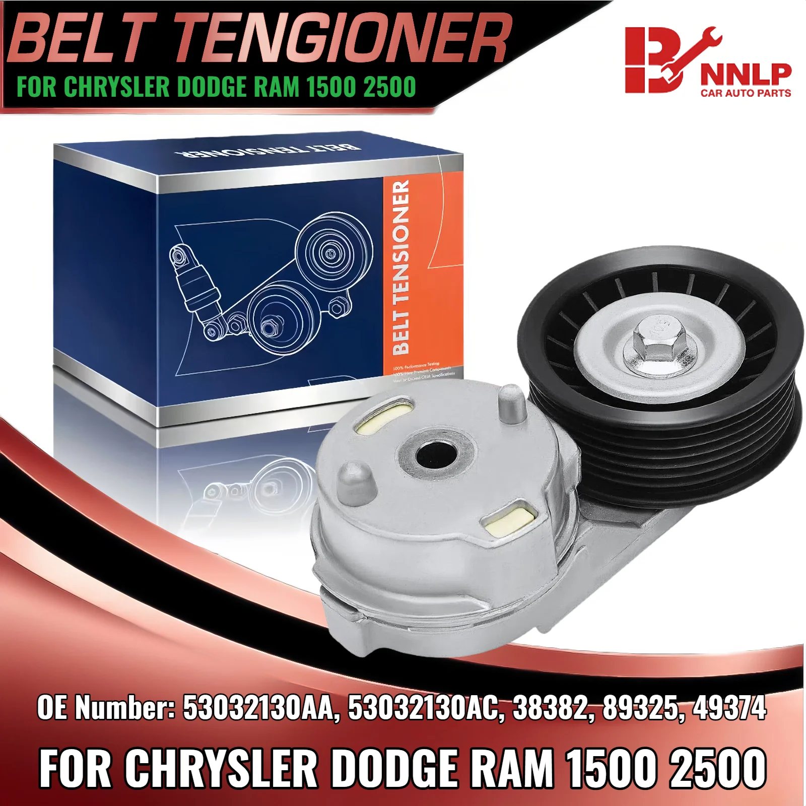 Натяжитель ремня в сборе для Dodge Durango Ram 1500 2500 3500 Chrysler V8 5,7 л 53032130AA 53032130AC 38382 89325 49374
Натяжитель ремня в сборе для Dodge Durango Ram 1500 2500 3500 Chrysler V8 5,7 л 53032130AA 53032130AC 38382 89325 49374