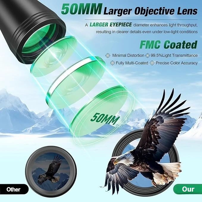 High Definition Binoculars High Quality Long Range Long Distance Tourist Hunting Bird Watching Outdoor Telescope
High Definition Binoculars High Quality Long Range Long Distance Tourist Hunting Bird Watching Outdoor Telescope