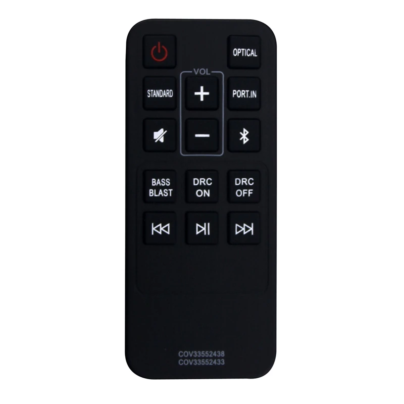 ZIZI COV33552438 COV33552433 Remote Control Replacement For 2.0 Channel Compact Sound Bar SK1
ZIZI COV33552438 COV33552433 Remote Control Replacement For 2.0 Channel Compact Sound Bar SK1