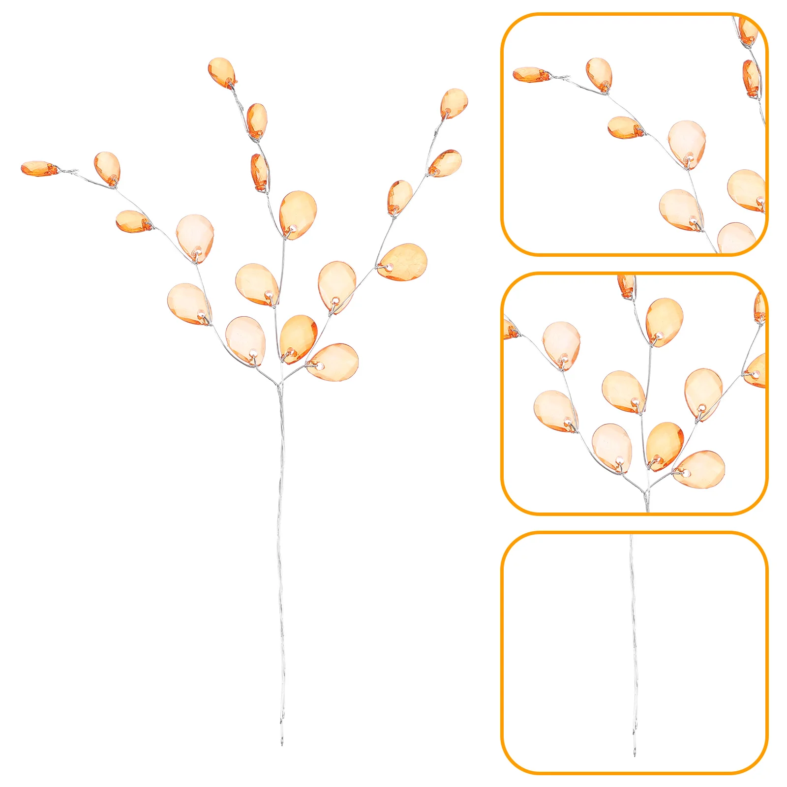 50Pcs Durable DIY Acrylic Flower Stem for Flower Arrangement and Hair Pin Decoration
50Pcs Durable DIY Acrylic Flower Stem for Flower Arrangement and Hair Pin Decoration