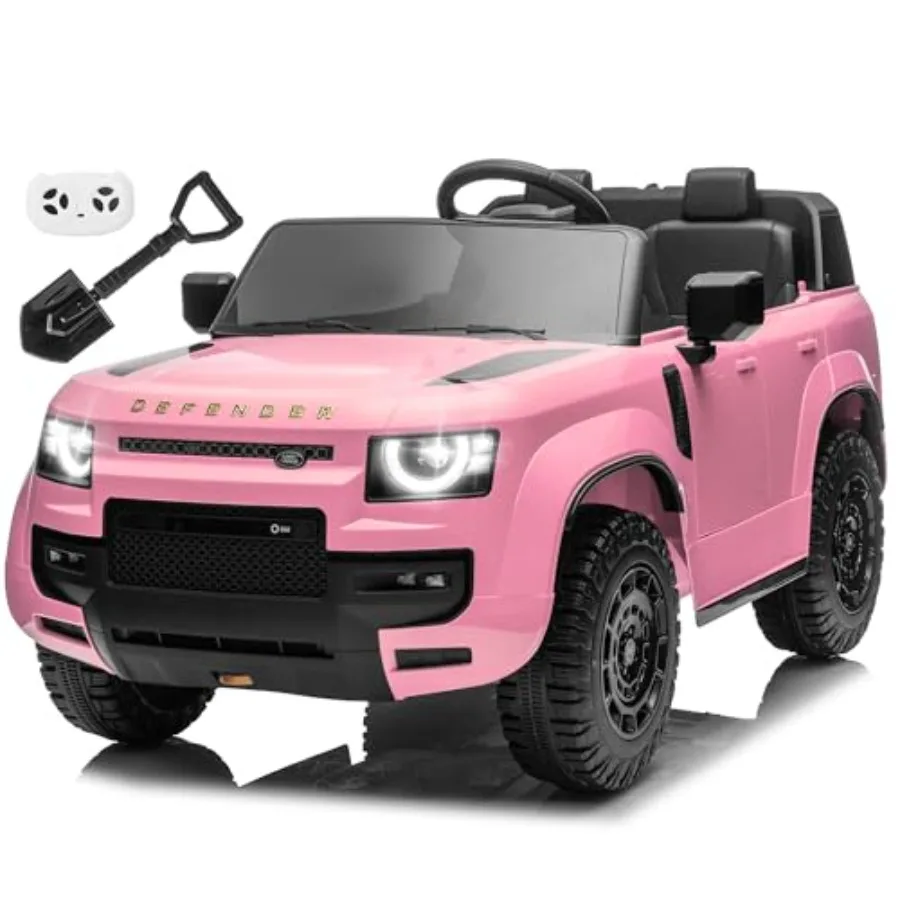 24V Pink Ride-on Car for:Land Rover Style, Steel Frame, LED Lights, 3 Speeds, Soft Start, Parent Remote, Toy Shovel, 4x100W Mot
24V Pink Ride-on Car for:Land Rover Style, Steel Frame, LED Lights, 3 Speeds, Soft Start, Parent Remote, Toy Shovel, 4x100W Mot