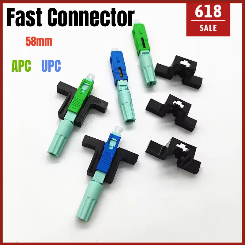 Fiber Fast Connector SC APC SC UPC 58mm High Quality Single-Mode Quick Connect for FTTH Optical Fast Connector
Fiber Fast Connector SC APC SC UPC 58mm High Quality Single-Mode Quick Connect for FTTH Optical Fast Connector