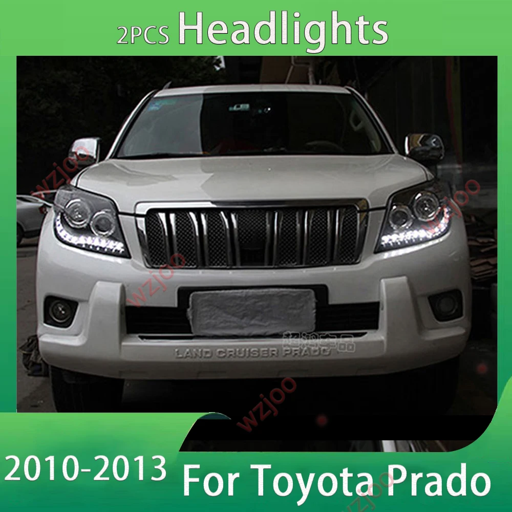 Автомобильный аксессуар для Toyota Prado 2010-2013, новый стиль, полностью светодиодные фары в сборе, обновление линз проектора, аксессуары
Автомобильный аксессуар для Toyota Prado 2010-2013, новый стиль, полностью светодиодные фары в сборе, обновление линз проектора, аксессуары