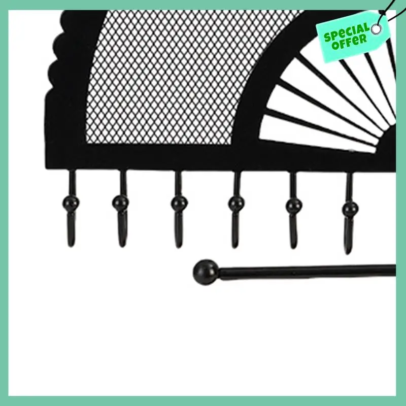 Retro Style Black Semicircular Fan-Shaped Jewelry Stand Jewelry Display Stand Earrings Necklaces Rings Jewelry Stand, Durable
Retro Style Black Semicircular Fan-Shaped Jewelry Stand Jewelry Display Stand Earrings Necklaces Rings Jewelry Stand, Durable