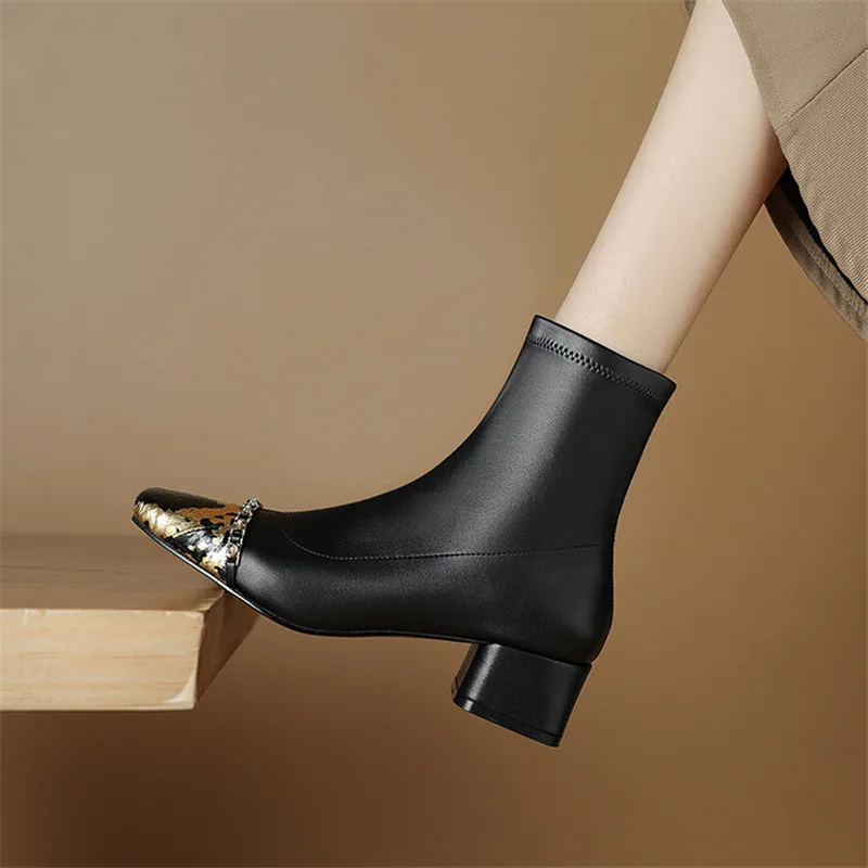 New Autumn Winter Women Boot Fashion Mixed Color Square Toe Short Boots for Women Ladies Shoes Chunky Heels Zapatos De Mujer
New Autumn Winter Women Boot Fashion Mixed Color Square Toe Short Boots for Women Ladies Shoes Chunky Heels Zapatos De Mujer
