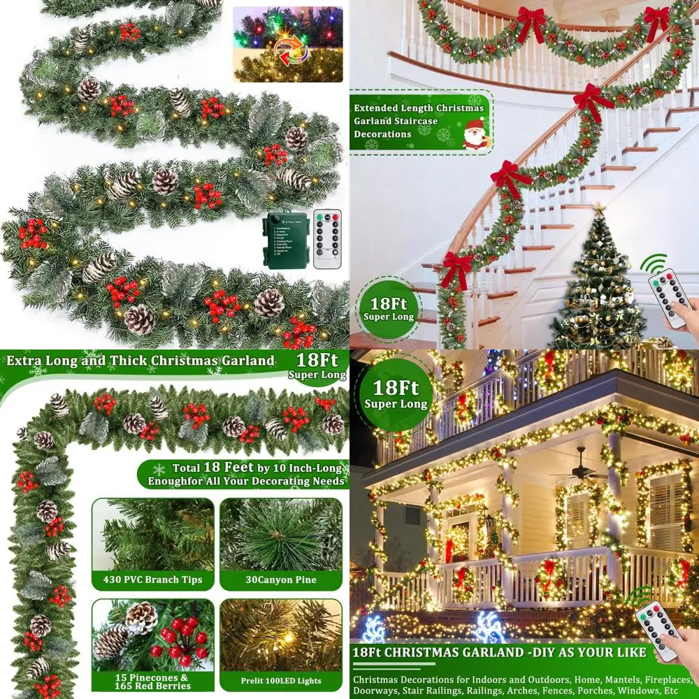 Долговечный 8-режимный пульт дистанционного управления, 18-футовая гирлянда из сосны с предварительной подсветкой для лестниц, дверей, крыльев, помещений и наружного пространства, F
Долговечный 8-режимный пульт дистанционного управления, 18-футовая гирлянда из сосны с предварительной подсветкой для лестниц, дверей, крыльев, помещений и наружного пространства, F