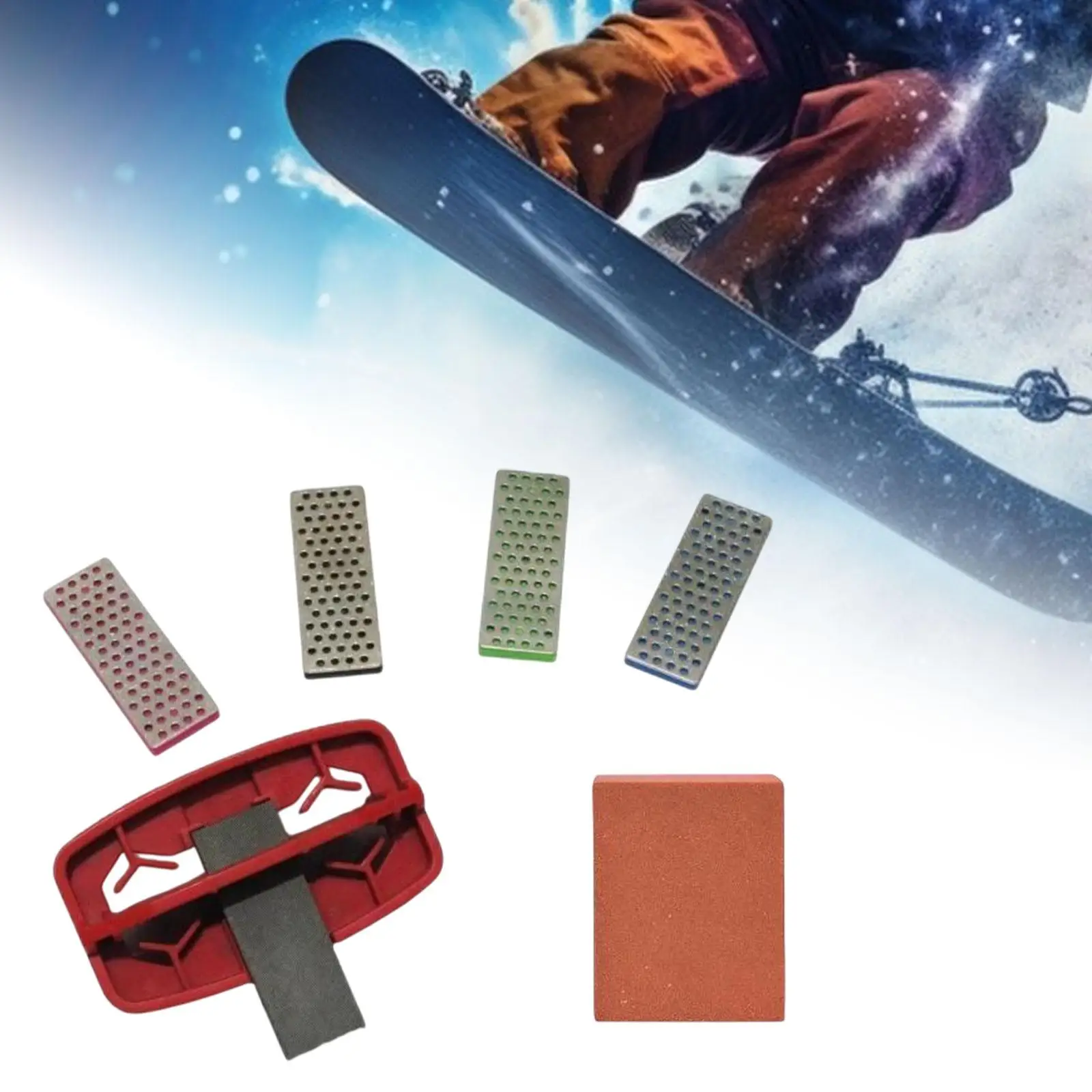 Ski Edge Sharpener Convenient Use 240/360/500/1000 Grit with Abrasive Block Wearproof Snow Board Edge Care Kit Professionals
Ski Edge Sharpener Convenient Use 240/360/500/1000 Grit with Abrasive Block Wearproof Snow Board Edge Care Kit Professionals