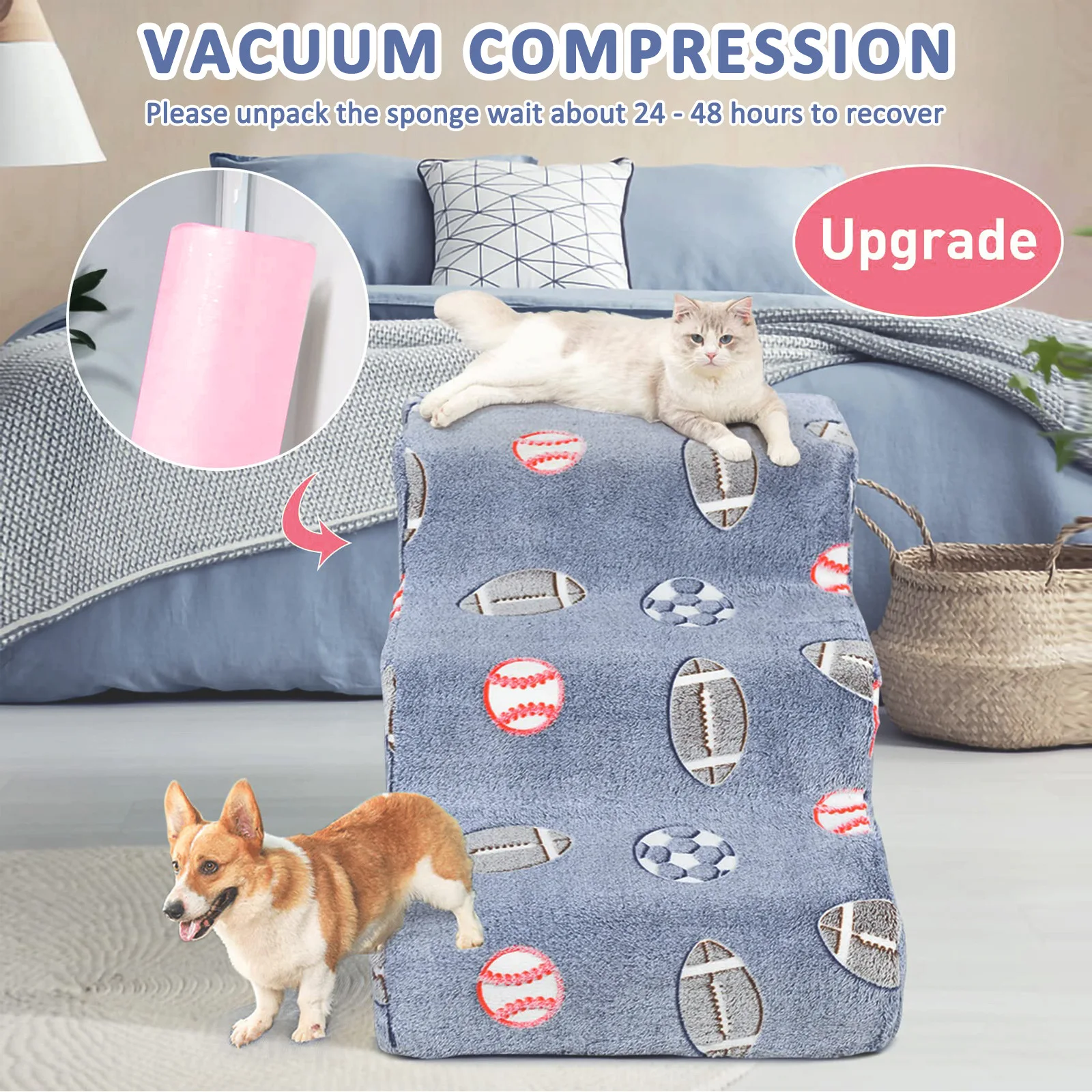 Luminous Pet Stairs Dog Steps Cat Bed Ladder Removable Ladder Dog Stairs Slope Right Angle Ladder
Luminous Pet Stairs Dog Steps Cat Bed Ladder Removable Ladder Dog Stairs Slope Right Angle Ladder