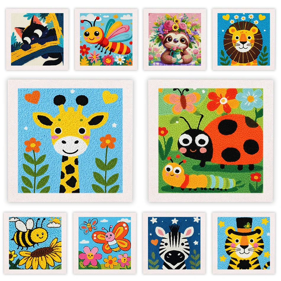 CHENISTORY punch needle embroidery package animals pattern Yarn Handicrafts Poking Embroidery for needlework and creativity kit
CHENISTORY punch needle embroidery package animals pattern Yarn Handicrafts Poking Embroidery for needlework and creativity kit