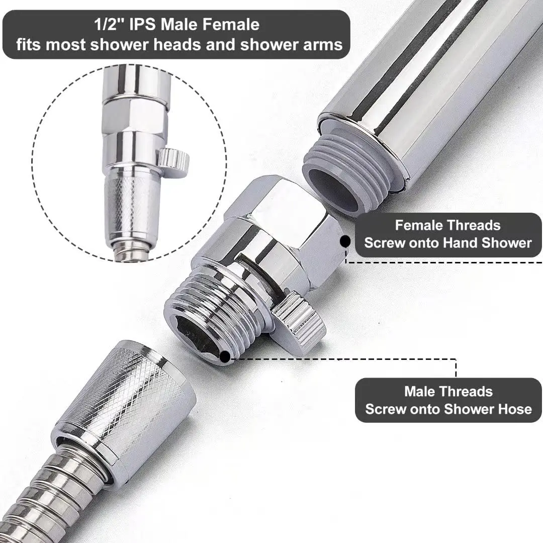 Solid Brass Shower Diverter Valve – G1/2" Shut Off Valve for Hand Shower & Shower Head, 1/2 PCS Wholesale High Quality
Solid Brass Shower Diverter Valve – G1/2" Shut Off Valve for Hand Shower & Shower Head, 1/2 PCS Wholesale High Quality