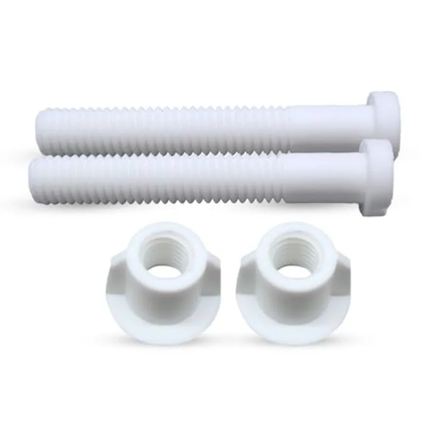 Toilet Seat Screws Hinge Bolt and Nut Kit - Durable Plastic Toilet Seat Accessories - Universal Fit for Top Mount Toilet Seat H
Toilet Seat Screws Hinge Bolt and Nut Kit - Durable Plastic Toilet Seat Accessories - Universal Fit for Top Mount Toilet Seat H