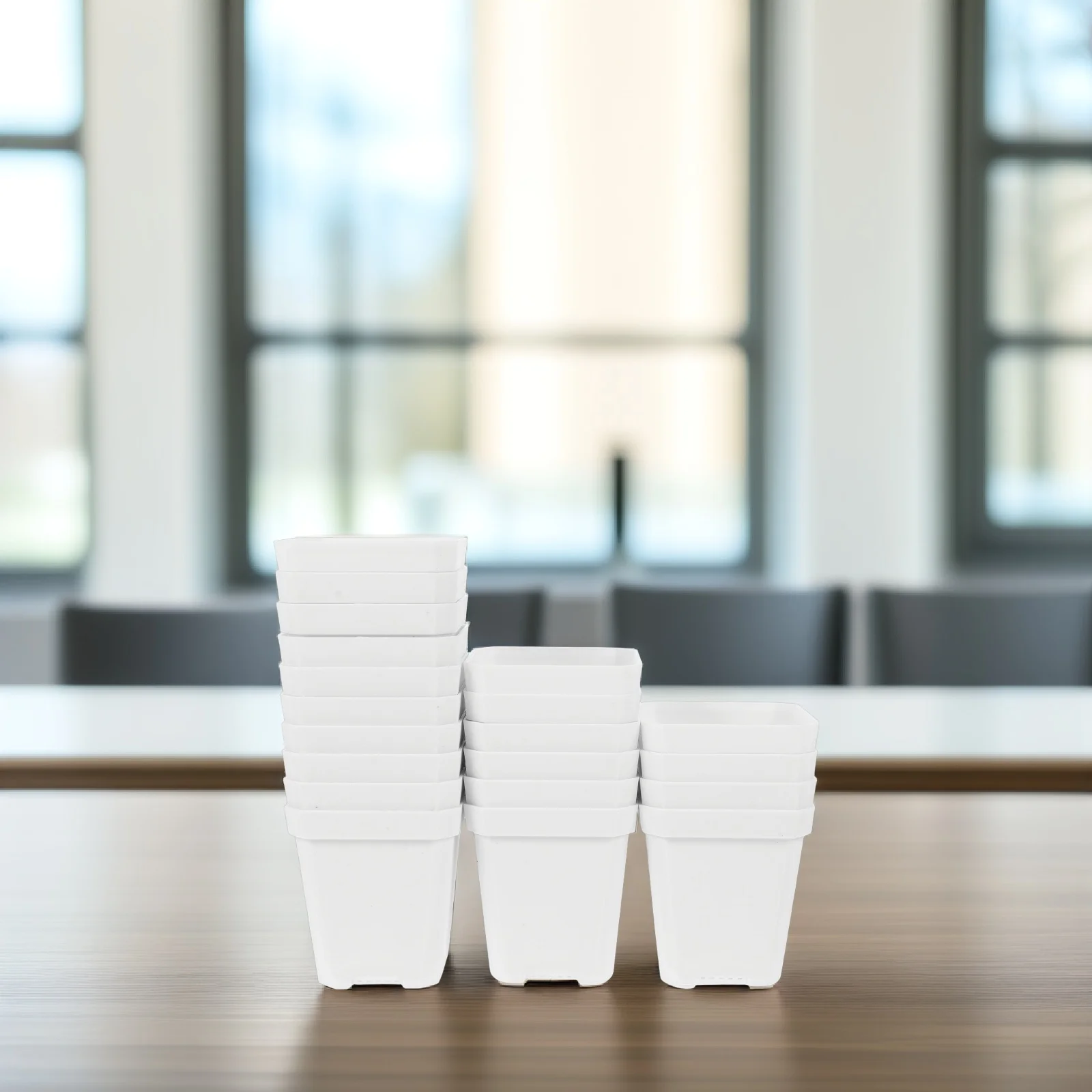 20Pcs Multi-Use Plastic Plant Pots for Succulents and Flowers Outdoor Garden Nursery Planter Containers with Drainage
20Pcs Multi-Use Plastic Plant Pots for Succulents and Flowers Outdoor Garden Nursery Planter Containers with Drainage