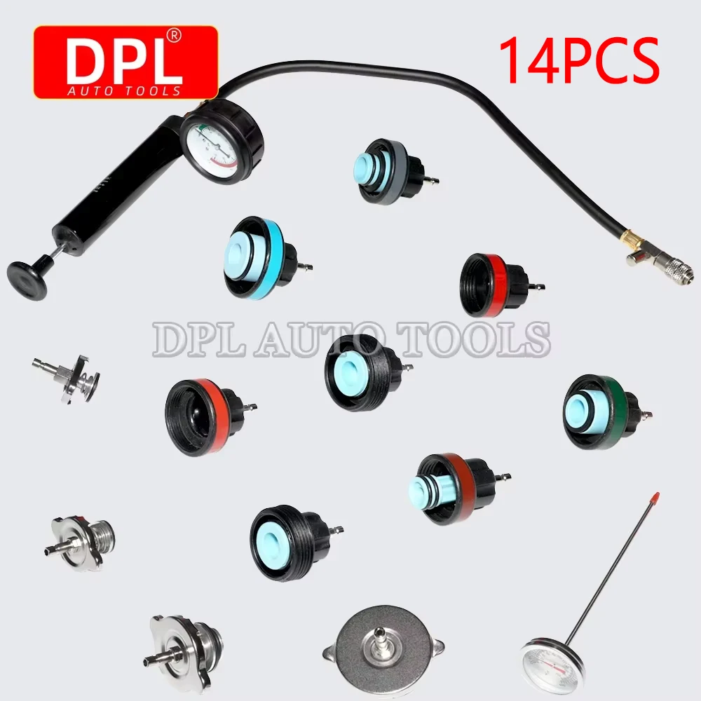 Water Tank Leak Detection Detector Tool Radiator Pressure Tester Vacuum Type Cooling System Test Car water tank pressure gauge
Water Tank Leak Detection Detector Tool Radiator Pressure Tester Vacuum Type Cooling System Test Car water tank pressure gauge