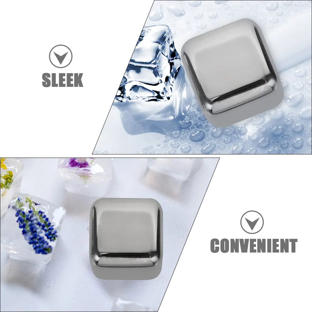 4pcs Cubes Silver Reusable Stainless Steel Ice Cube Stones for Drinks Reusable Ice Cube Whiskey Cooling Bar Tools Kitchen
4pcs Cubes Silver Reusable Stainless Steel Ice Cube Stones for Drinks Reusable Ice Cube Whiskey Cooling Bar Tools Kitchen