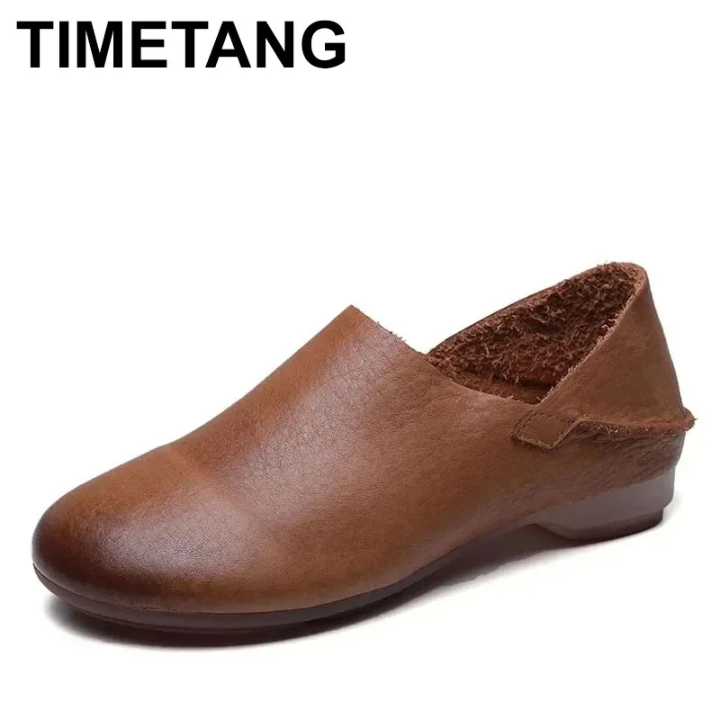 2025 Soft Retro Cowhide Flat Women's Shoes Leather Loafers Work Shoes Black Brown Comfortable Breathable Elderly Mom Shoes
2025 Soft Retro Cowhide Flat Women's Shoes Leather Loafers Work Shoes Black Brown Comfortable Breathable Elderly Mom Shoes