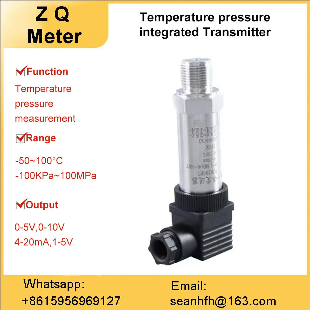 Temperature and Pressure Integrated transmitter dual output 4-20mA high precision sensor 0-5V 0-10V
Temperature and Pressure Integrated transmitter dual output 4-20mA high precision sensor 0-5V 0-10V