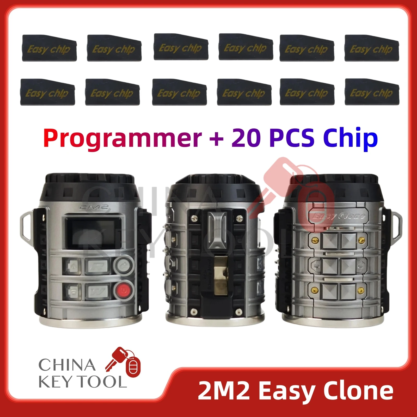 Универсальный клонер ключей 2M2 TANK Easy Clone Super Transponder Superchip для ID46, ID4D, ID8A, ID47, ID5C с функцией копирования частоты и запуска двигателя
Универсальный клонер ключей 2M2 TANK Easy Clone Super Transponder Superchip для ID46, ID4D, ID8A, ID47, ID5C с функцией копирования частоты и запуска двигателя