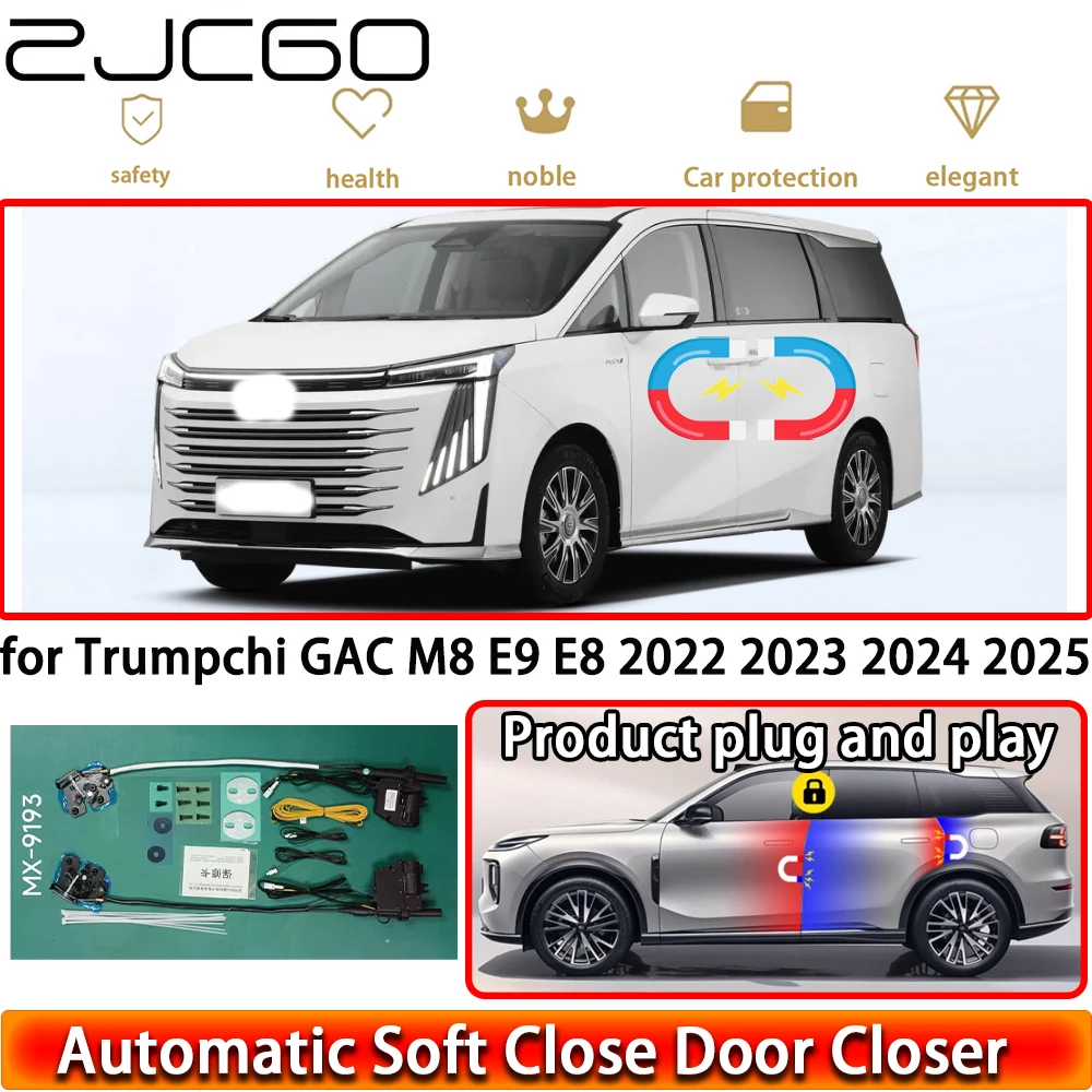 ZJCGO for Trumpchi GAC M8 E9 E8 2022 2023 2024 2025 OEM Soft Close Door Kit Power Closing Latch System Auto Pull Door Easy Close
ZJCGO for Trumpchi GAC M8 E9 E8 2022 2023 2024 2025 OEM Soft Close Door Kit Power Closing Latch System Auto Pull Door Easy Close