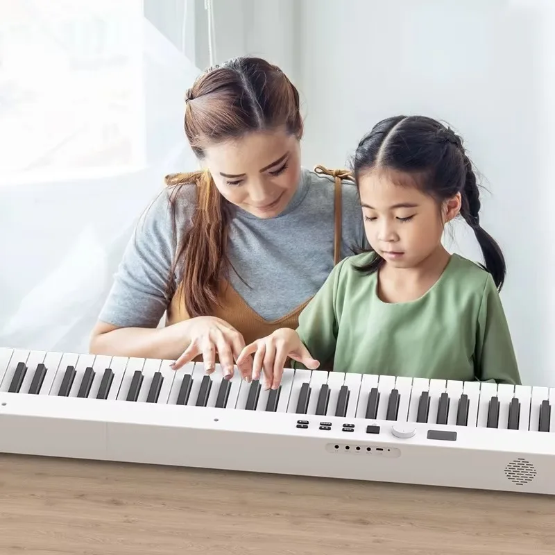 Beginners 88 Keys Dual Speaker Standard Keys Electronic Keyboard Piano Portable