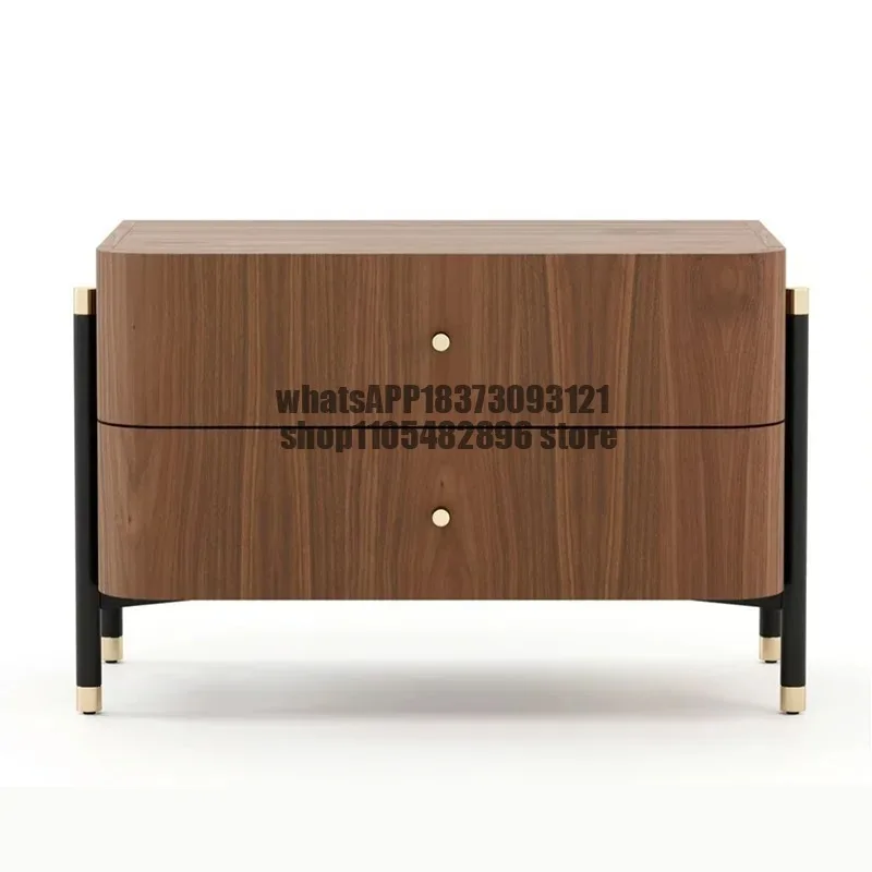 Modern Italian Minimalist Five-Drawer Chest Light Luxury Storage Cabinet in Walnut Color Bedroom Household Bedside Table
Modern Italian Minimalist Five-Drawer Chest Light Luxury Storage Cabinet in Walnut Color Bedroom Household Bedside Table
