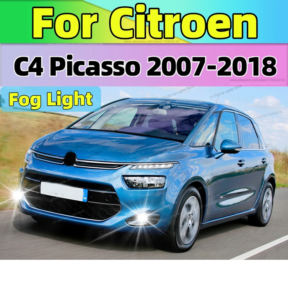2Pcs 6000K LED Fog Lamp Car Fog Light Front Bulb 20000LM Ultra Bright For Citroen C4 Picasso 2007-2018 2008 2009 2010 2011 2012
2Pcs 6000K LED Fog Lamp Car Fog Light Front Bulb 20000LM Ultra Bright For Citroen C4 Picasso 2007-2018 2008 2009 2010 2011 2012